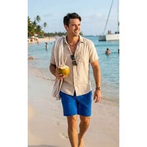Patagonia Mens Wavefarer Royal Blue Stretch Board Shorts Swimming Size 30